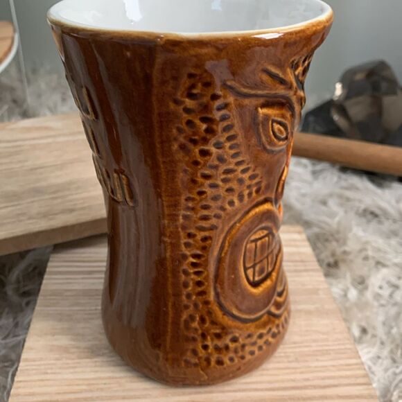 Vintage Daga Hawaii Maui Lu Luau Kihei Maui Tiki Tumbler Cup Set Of Two - Picture 11 of 17